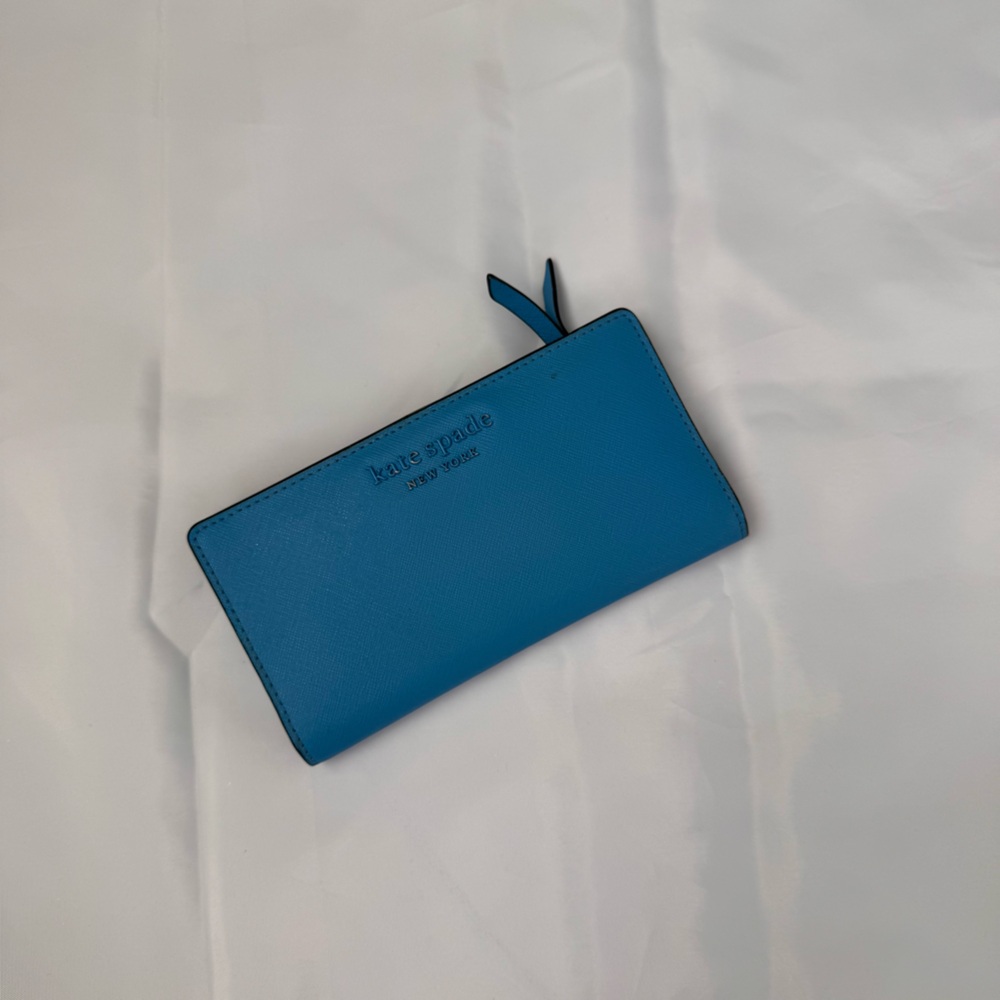 Kate Spade Blue Leather Wallet